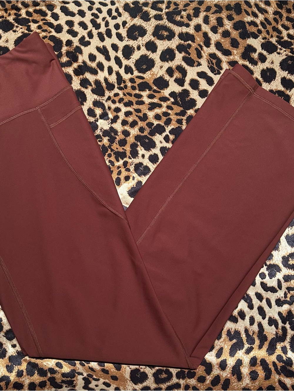Old Navy Powersoft Orange Rust High Rise 7/8 Flare Pants